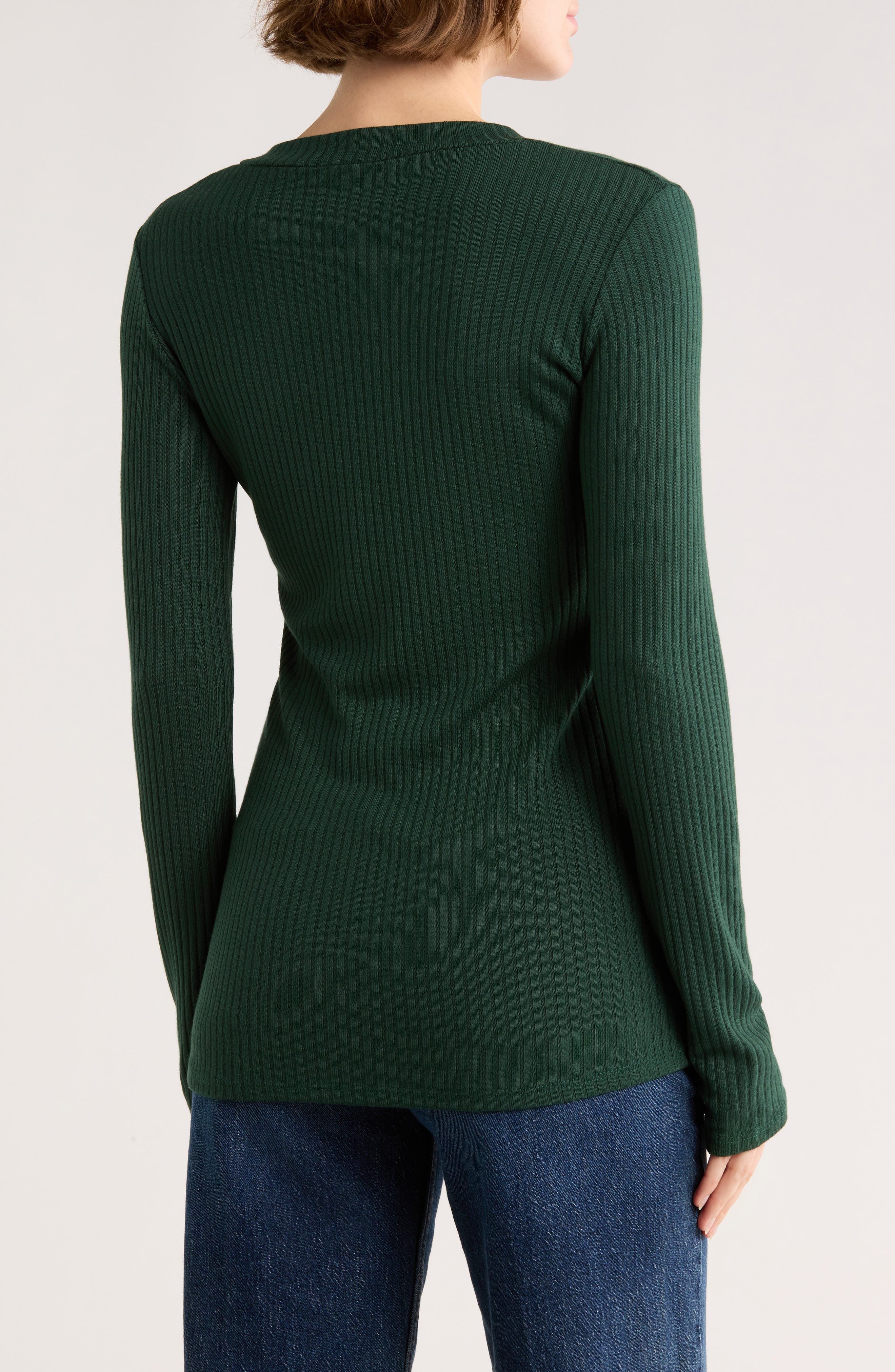 V-Neck Long Sleeve T-Shirt - image 4