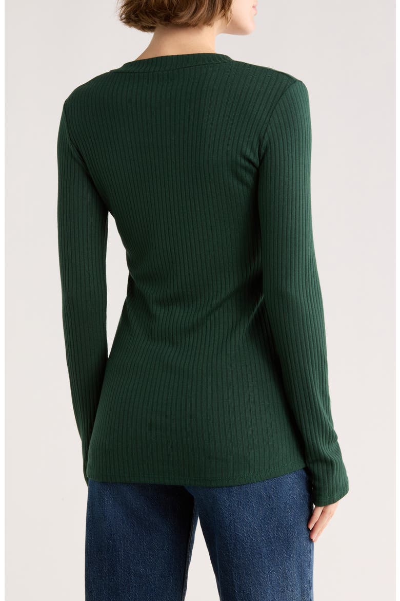 V-Neck Long Sleeve T-Shirt, Alternate, color, AVENTURINE