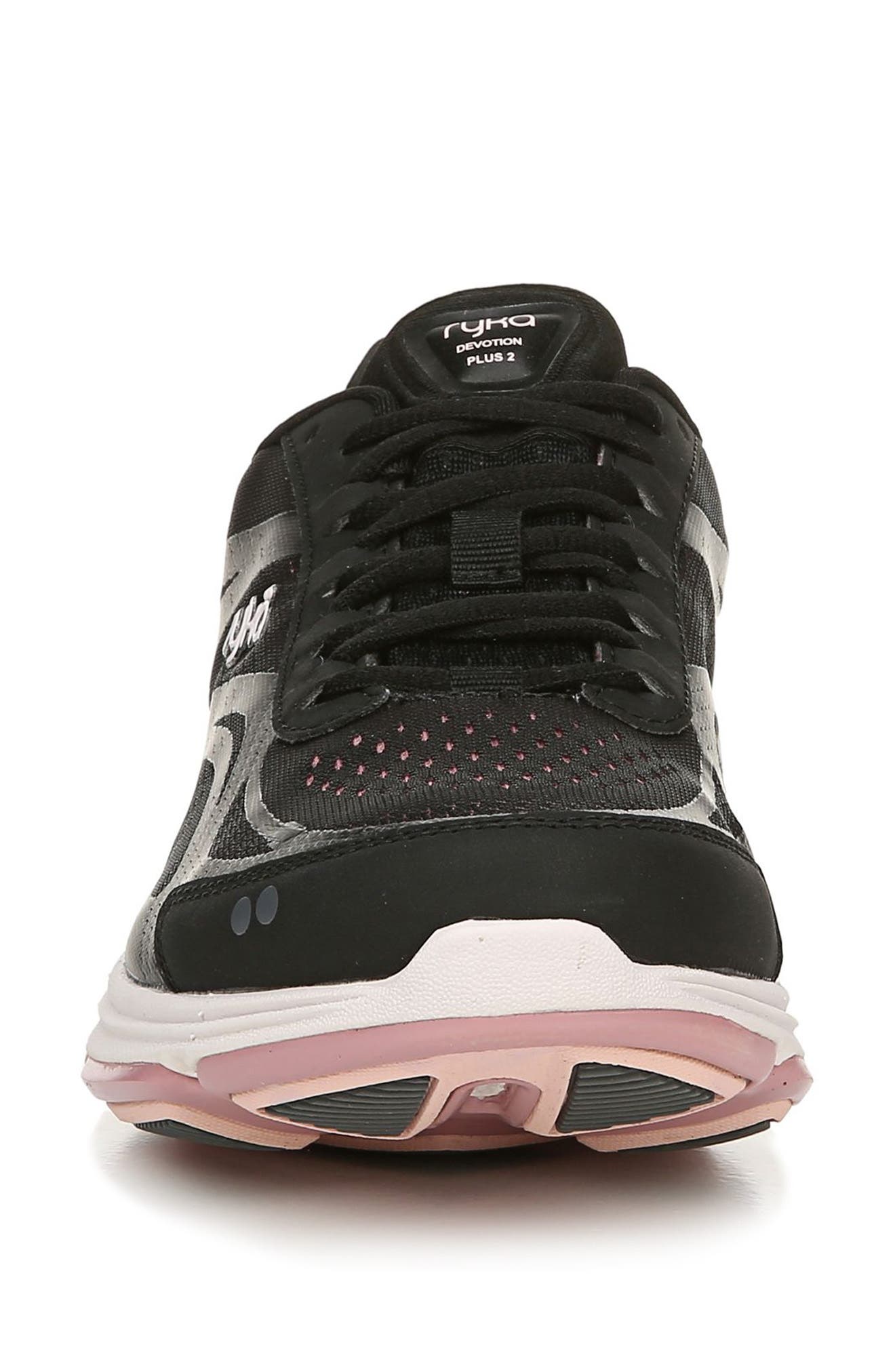 Devotion Plus 2 Sneaker, Alternate, color, BLACK/ ROSE