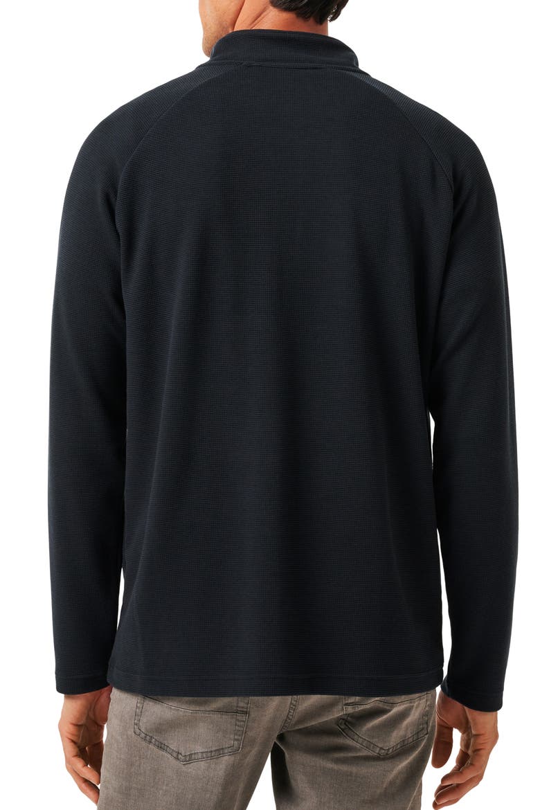 Thermal Quarter Zip Pullover, Alternate, color, BLACK