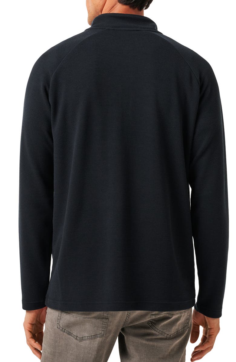 TravisMathew Thermal Quarter Zip Pullover, Alternate, color, Black