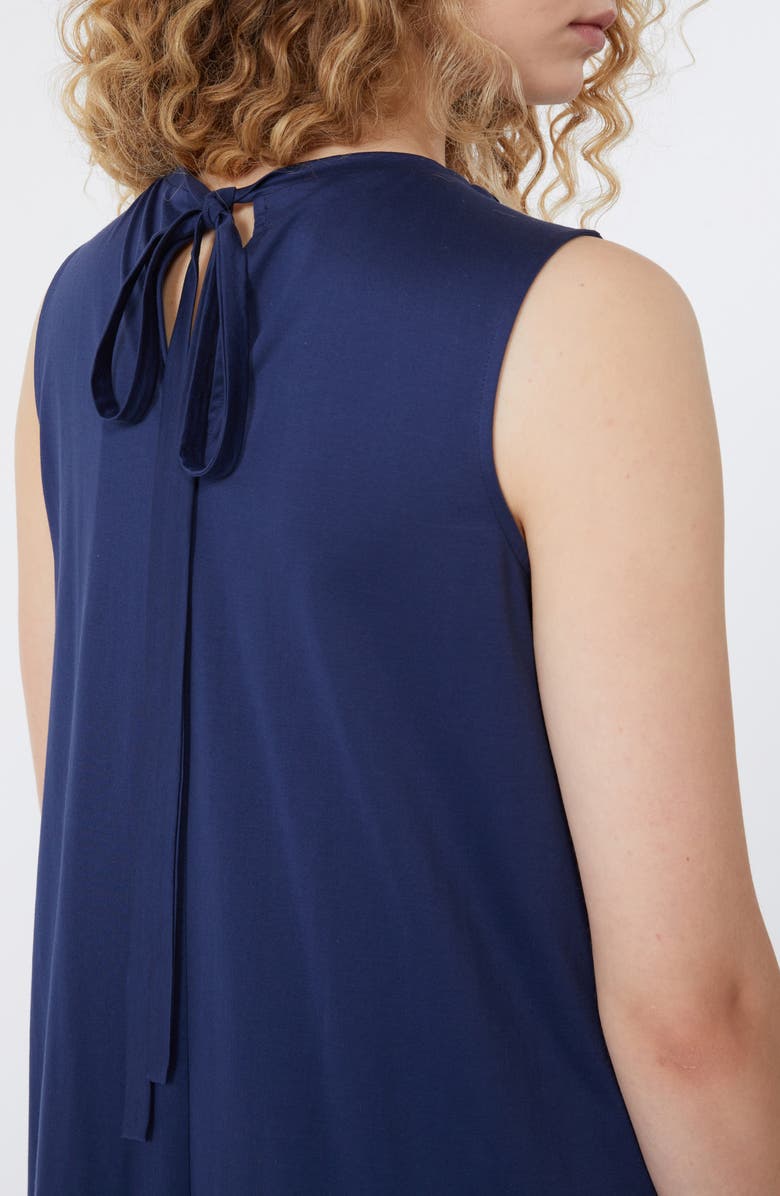 Weekend Max Mara Ricordo Pintuck Midi Dress, Alternate, color, Navy