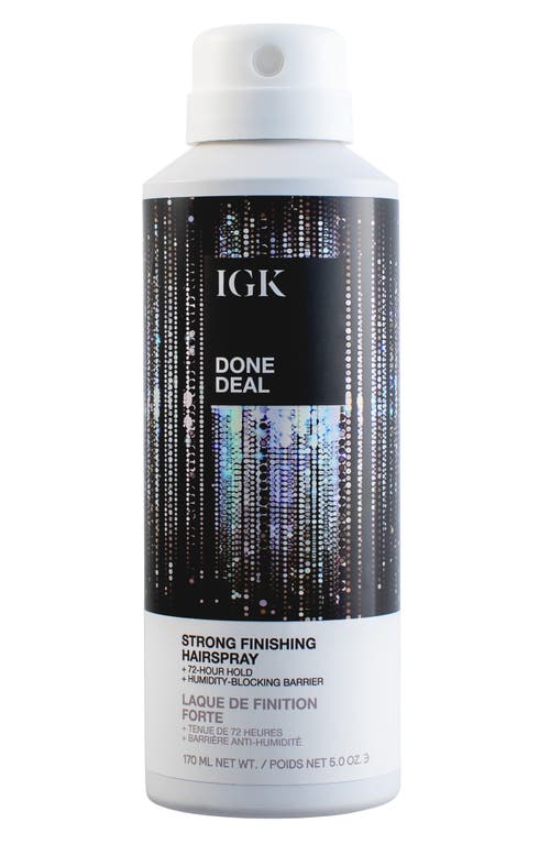 Igk Done Deal Strong Hold Hairspray In Transparent