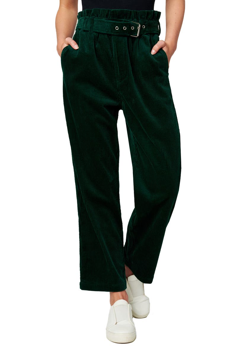 BLANKNYC Baxter Ribcage Corduroy Paperbag Pants, Main, color, 