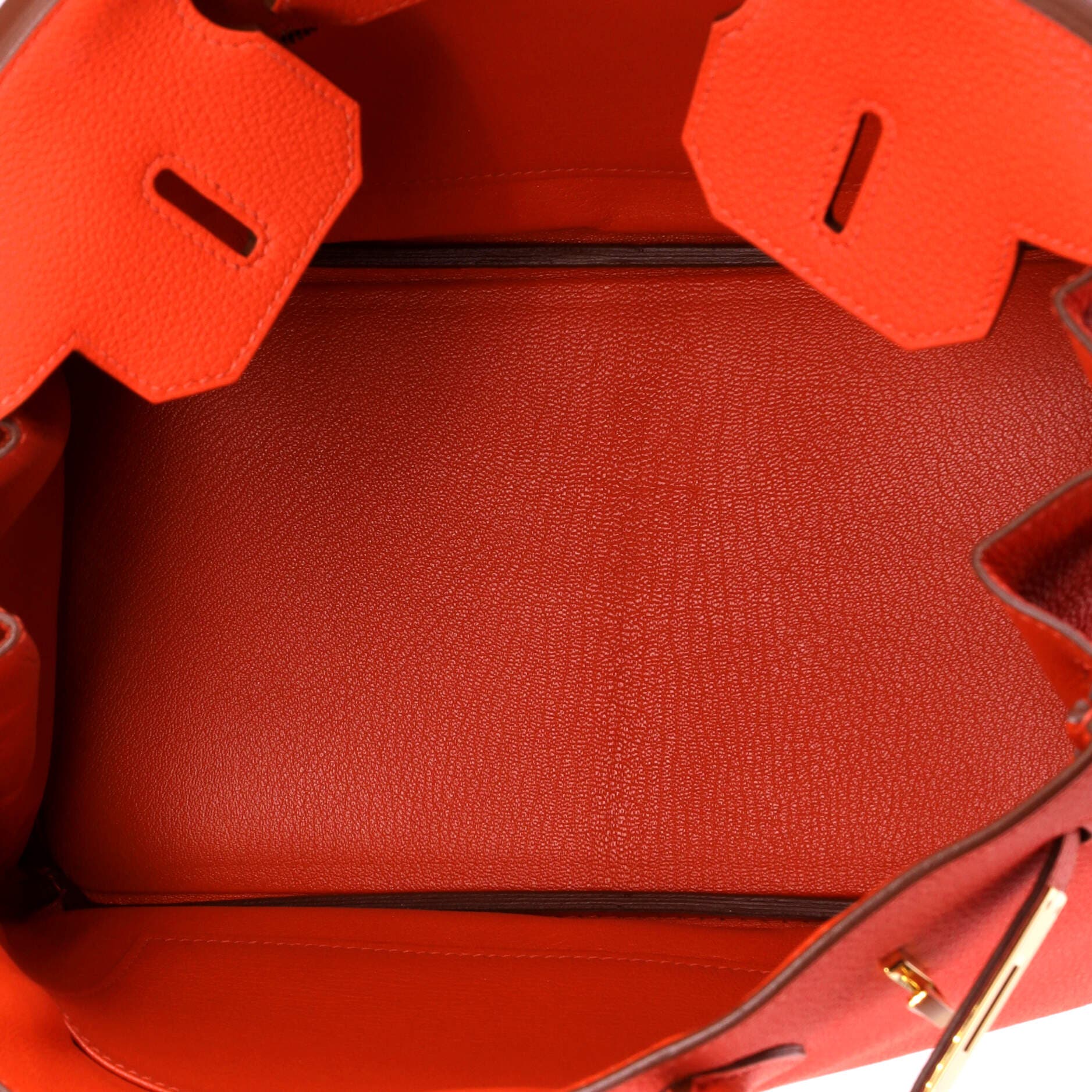 Pre-Owned Hermes Birkin Handbag Orange Togo with Gold Hardware 30, Alternate, color, Capucine