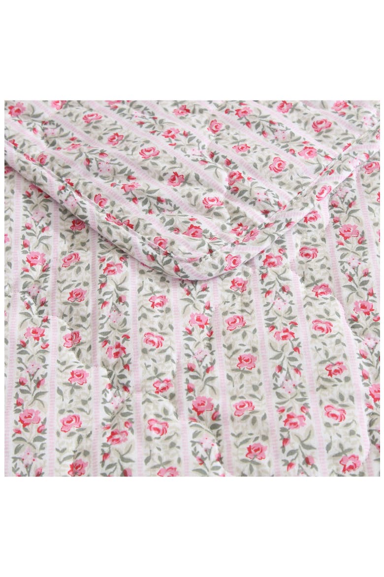 Marta Floral Stripe 3-Piece King Quilt & Sham Set, Alternate, color, LT-PASTEL PINK