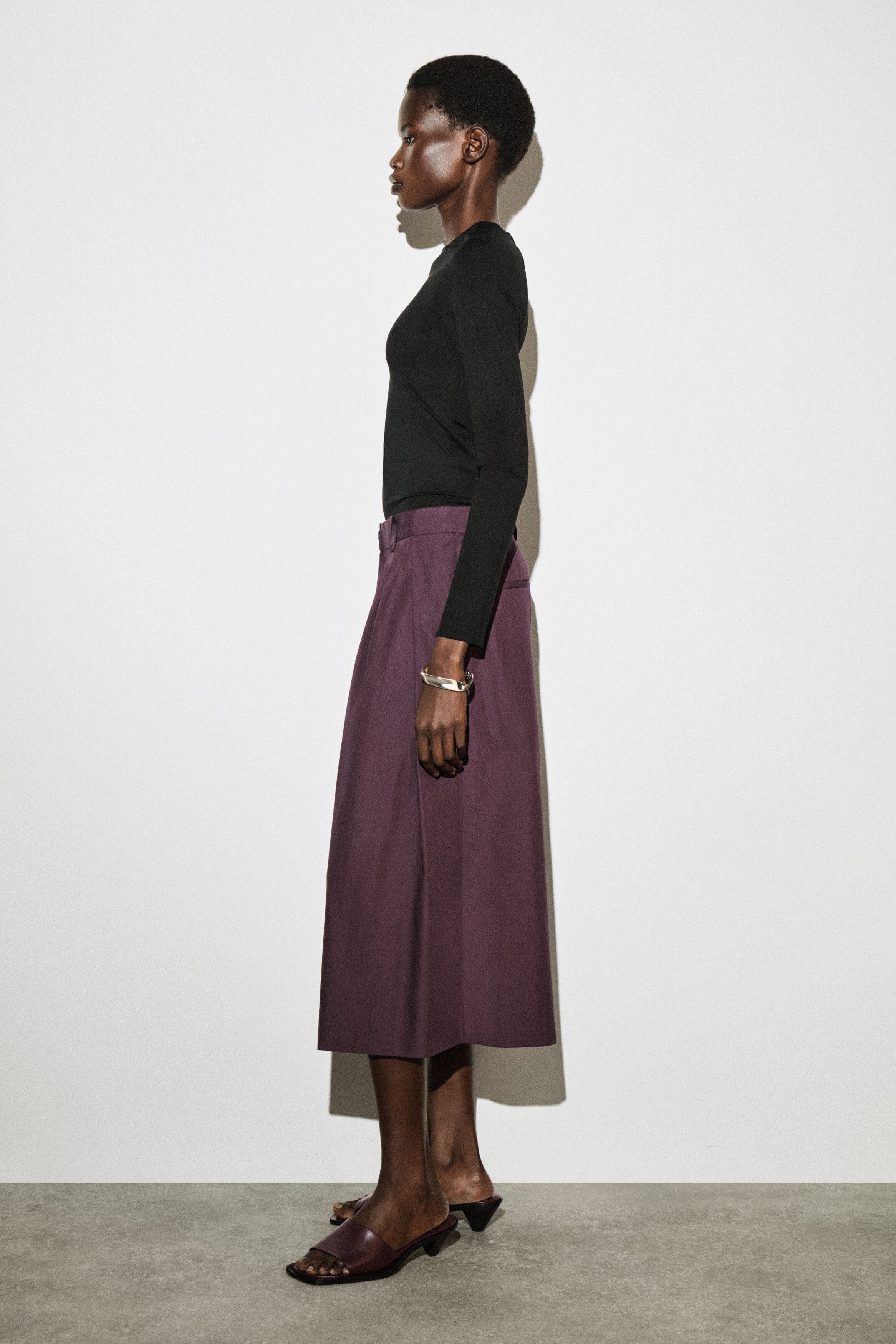 Pleated Cotton Pants - image 4