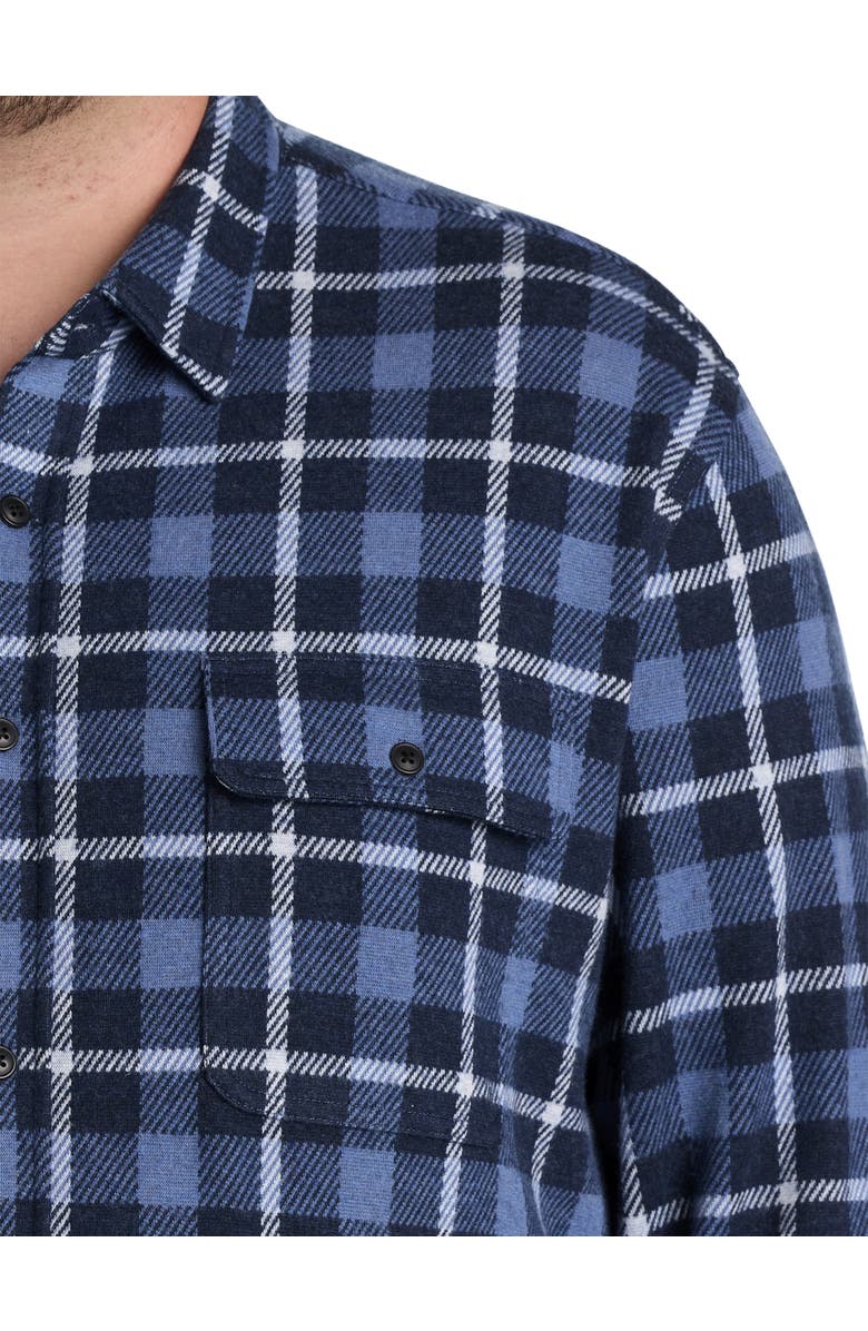 Faherty Big & Tall Legend Sweater Shirt, Alternate, color, Blue Winds Plaid