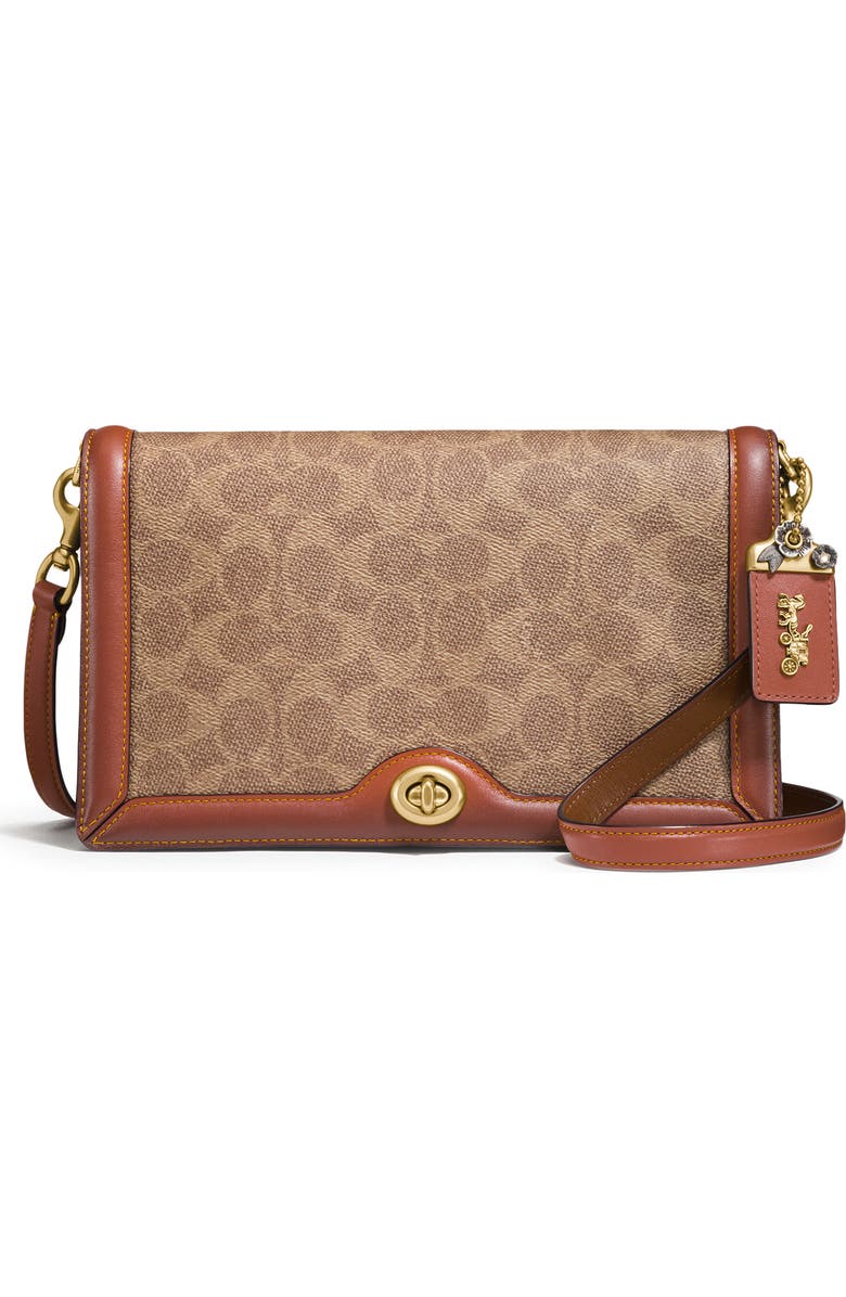 COACH Riley Logo Canvas Crossbody Bag, Main, color,