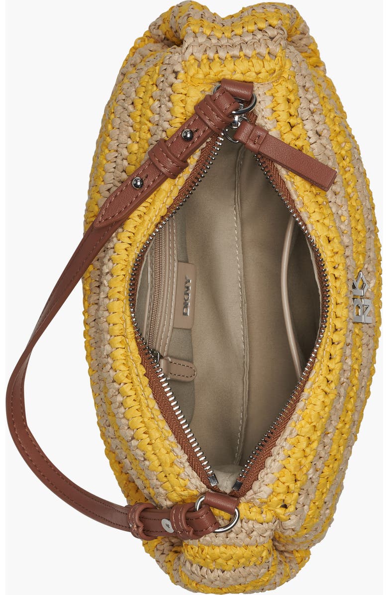 DKNY Remy Top-Zip Shoulder Bag, Alternate, color, Taxi Cab Yellow/Natu