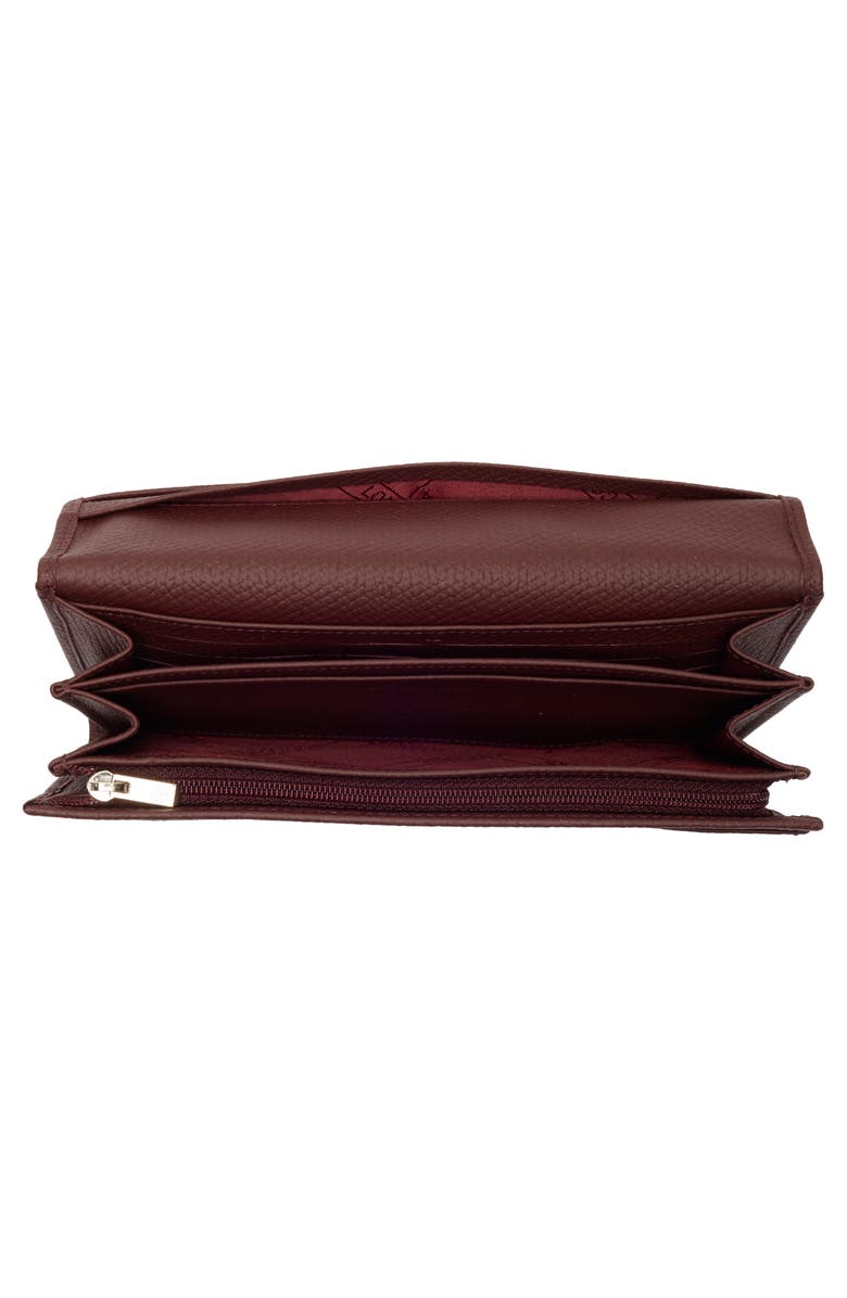 Pebble Grain Leather Flap Wallet