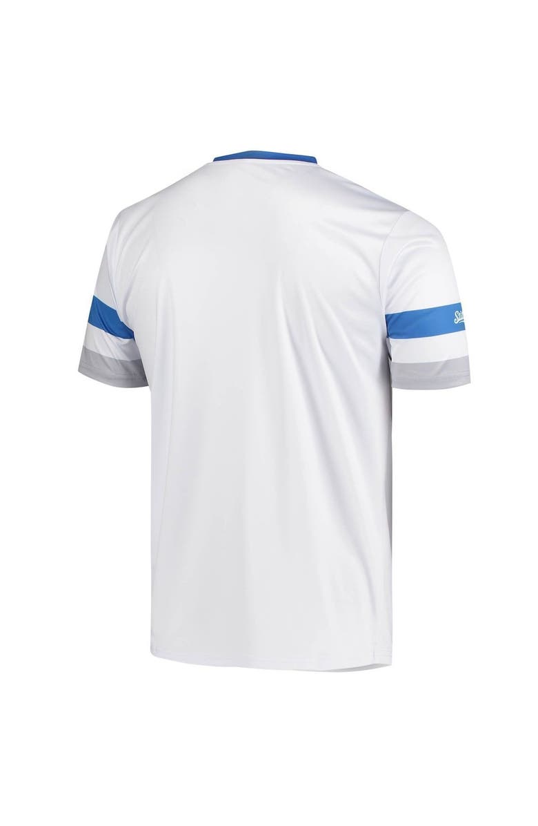 STITCHES Men's Stitches White Los Angeles Dodgers Cooperstown Collection V-Neck Jersey, Alternate, color,