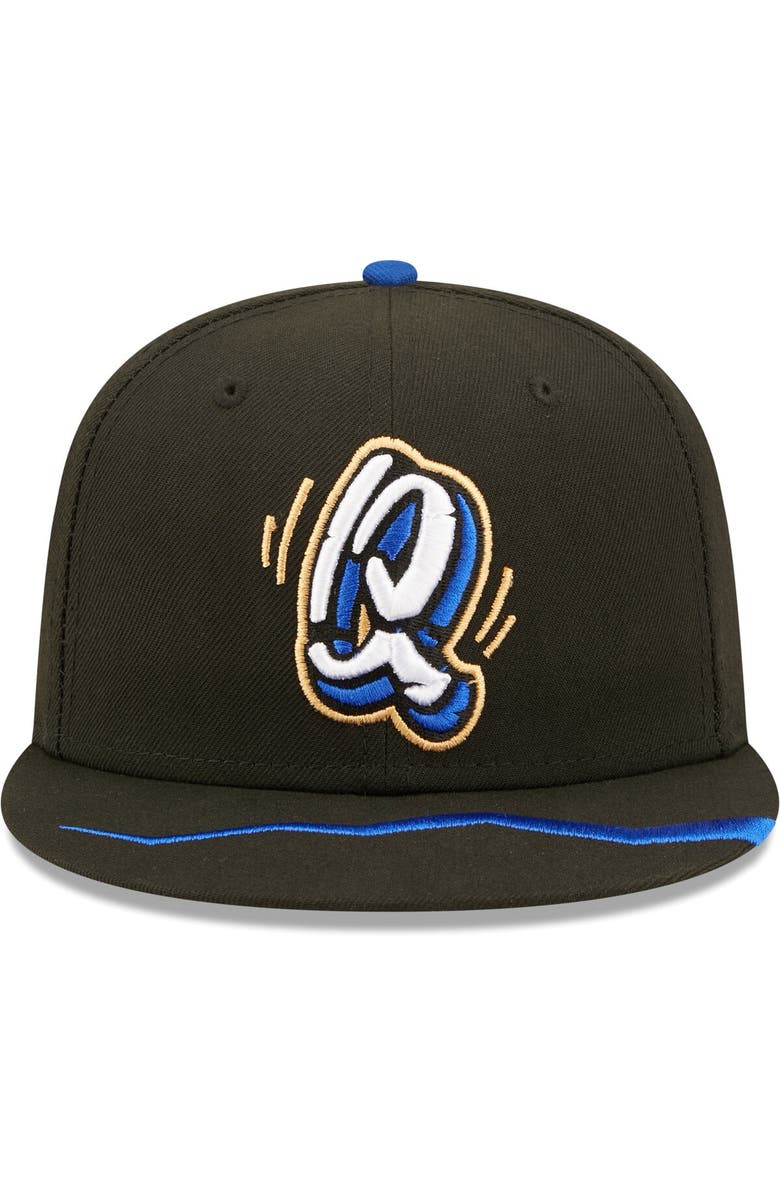 New Era Men's New Era Black Rancho Cucamonga Quakes Authentic Collection Team Alternate 59FIFTY Fitted Hat, Alternate, color, 