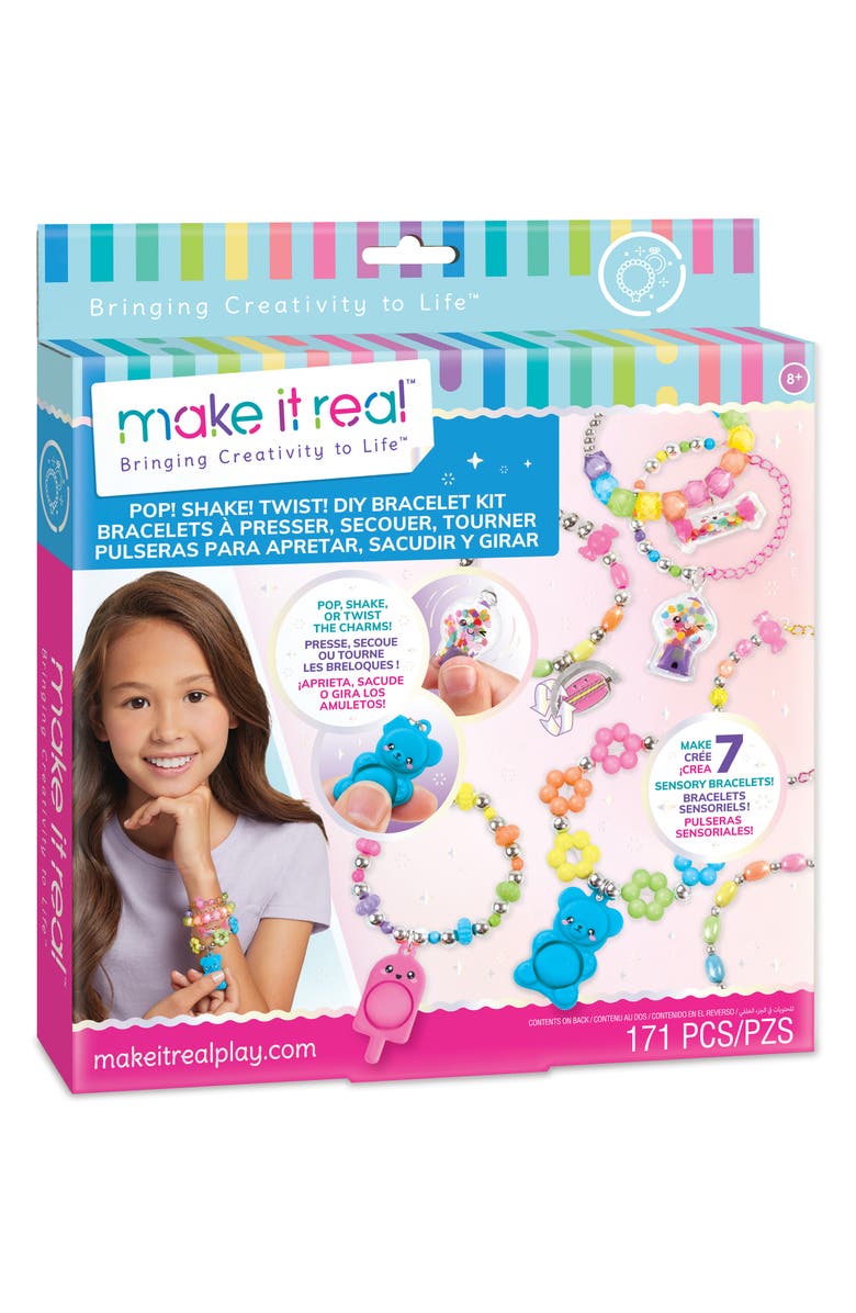 Make It Real Pop! Shake! Twist! DIY Braceket Kit, Main, color, Assorted/Multi