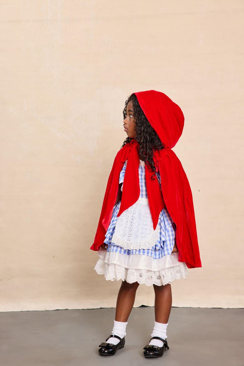 Red Riding Hood Cape for Girls, Alternate, color, Red