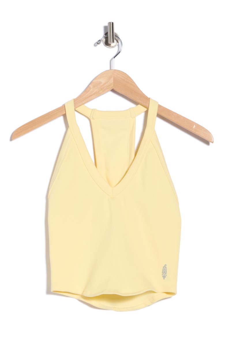 FP Movement All Clear Crop Racerback Tank, Main, color, YELLOW
