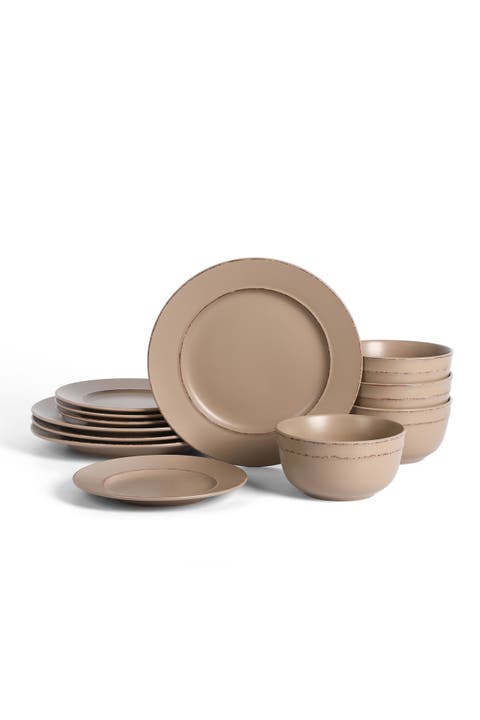 Hazel Stoneware 12-piece Dinnerware Set