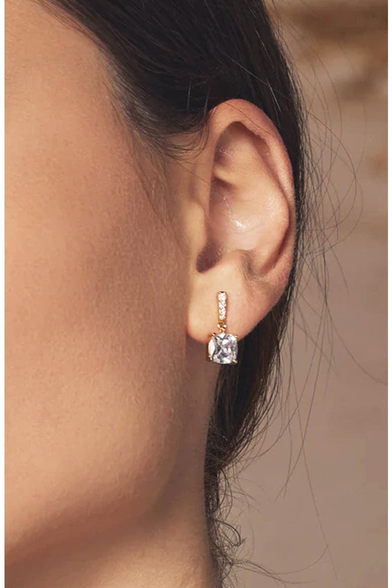 14k Gold Plated Audrey Earrings Vintage-Inspired Style, Alternate, color, Gold