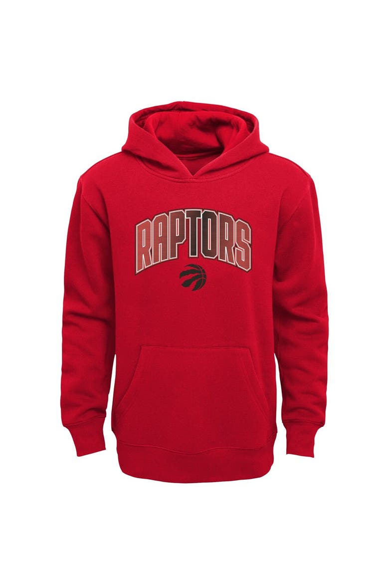 Preschool Red/Heather Gray Toronto Raptors Double Up Pullover Hoodie & Pants Set, Alternate, color, Red