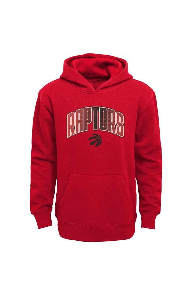 Outerstuff Preschool Red/Heather Gray Toronto Raptors Double Up Pullover Hoodie & Pants Set, Alternate, color, Red