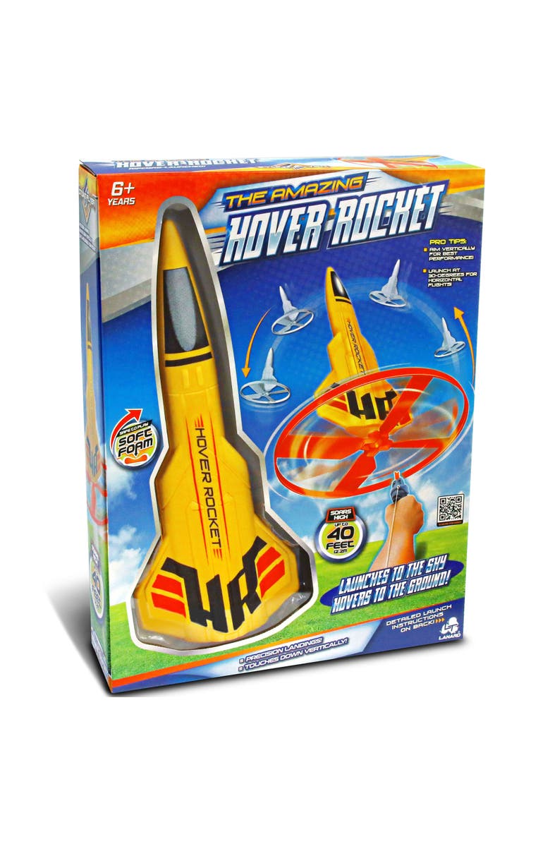 Lanard Stunt Flyer Hover Rocket Super Highflying Toy, Foam Rocket, 6+, Main, color, Multicolored