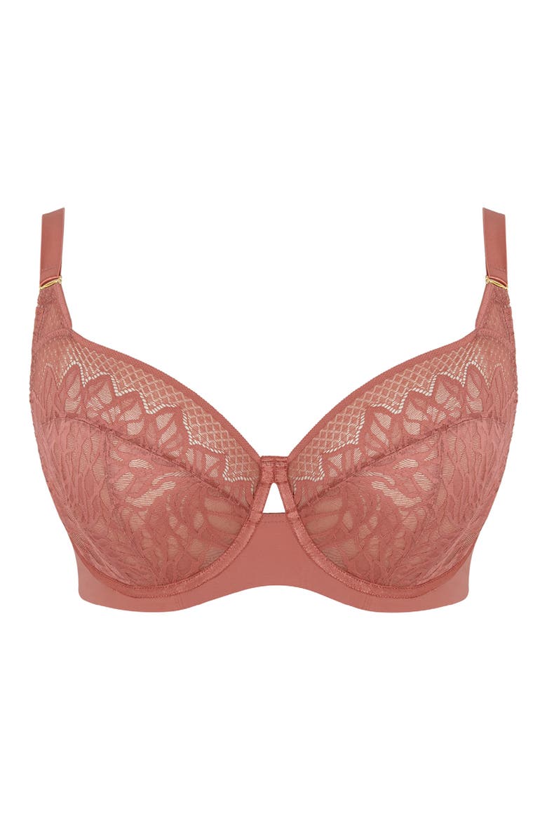 Sophia Underwire Full Coverage Stretch Lace Bra, Alternate, color, SIENNA ROSE