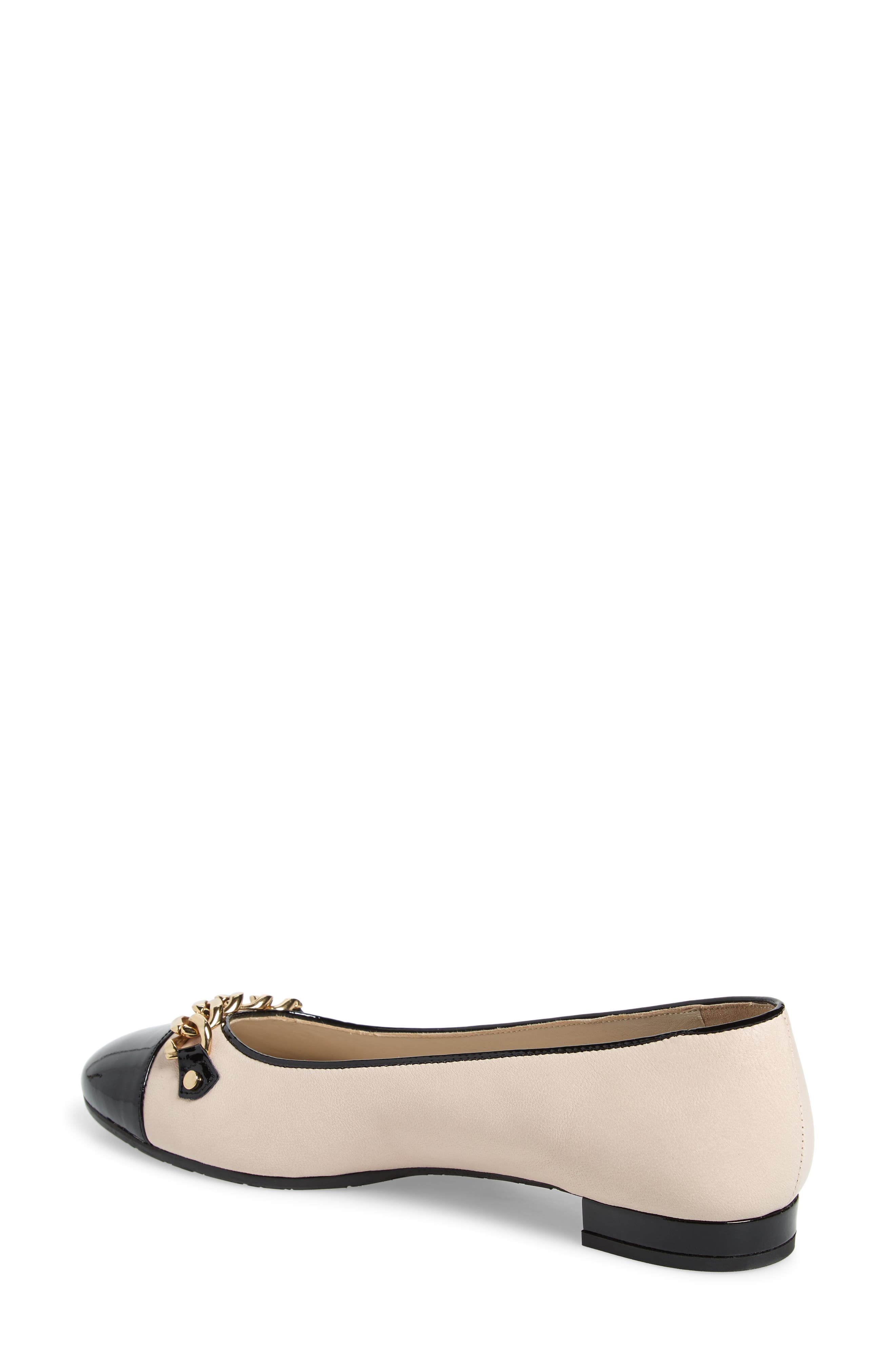 Guenda Ballet Flat, Alternate, color, CONFETTO/ BLACK LEATHER