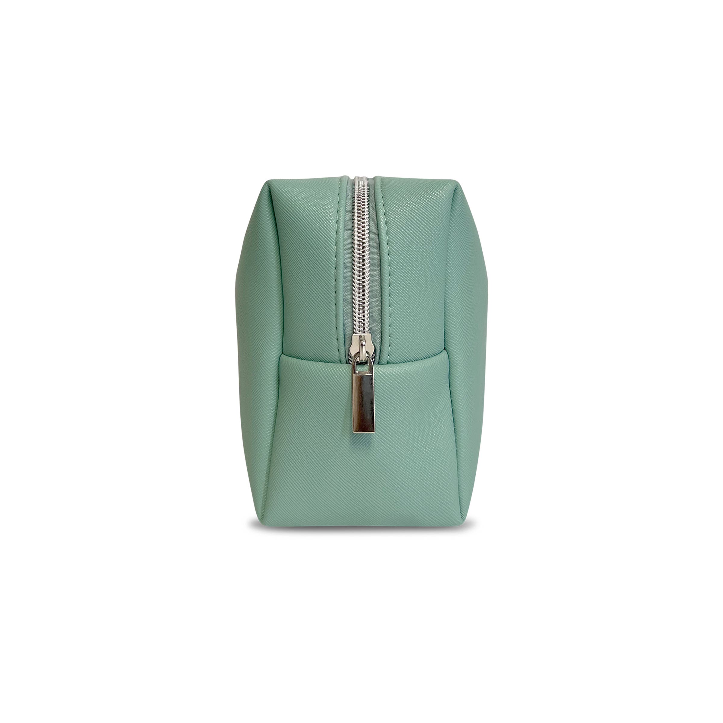 Youzey The Mira Mint Textured Cosmetic Bag, Alternate, color, Mint Green