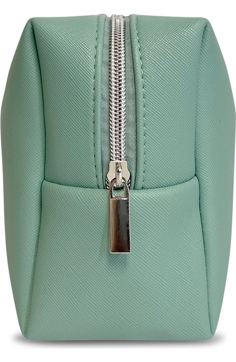 Youzey The Mira Mint Textured Cosmetic Bag, Alternate, color, Mint Green