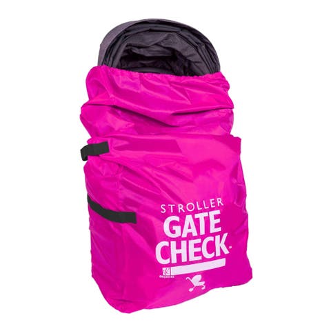 J.L. Childress Gate Check Bag for Single & Double Strollers, Neon Blue, Height 46"