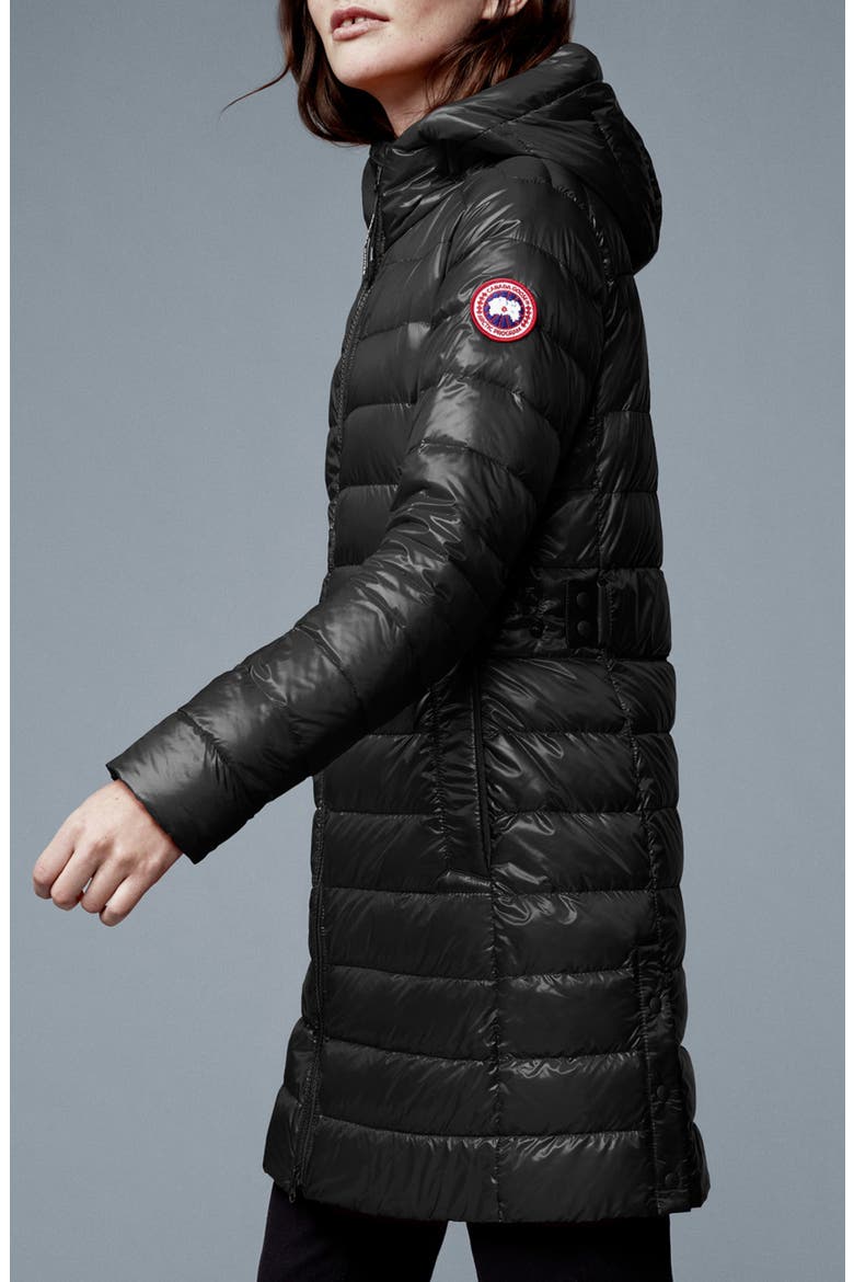 Cypress Packable Hooded 750-Fill-Power Down Puffer Coat, Alternate, color, BLACK