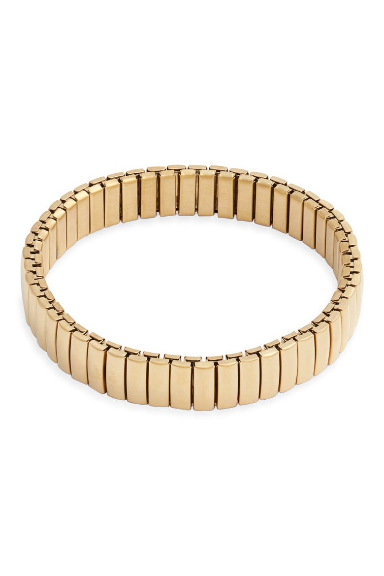Watchband Stretch Bracelet, Main, color, GOLD