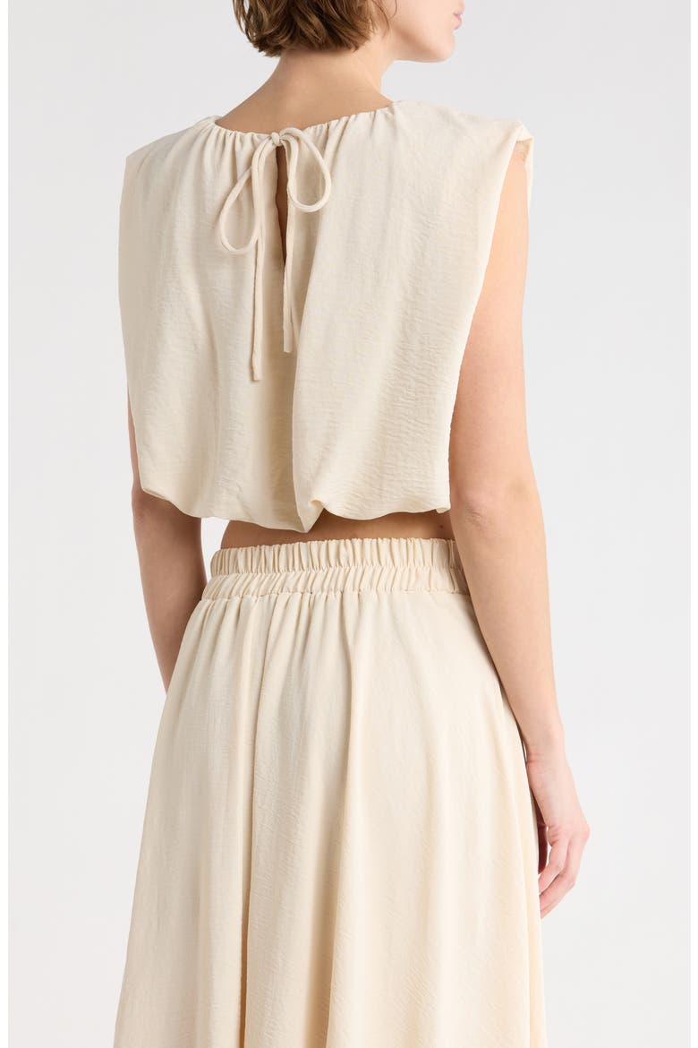 Bubble Hem Top, Alternate, color, NATURAL