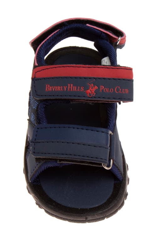Josmo Kids' Beverly Hills Polo Club Sandal In Navy/red