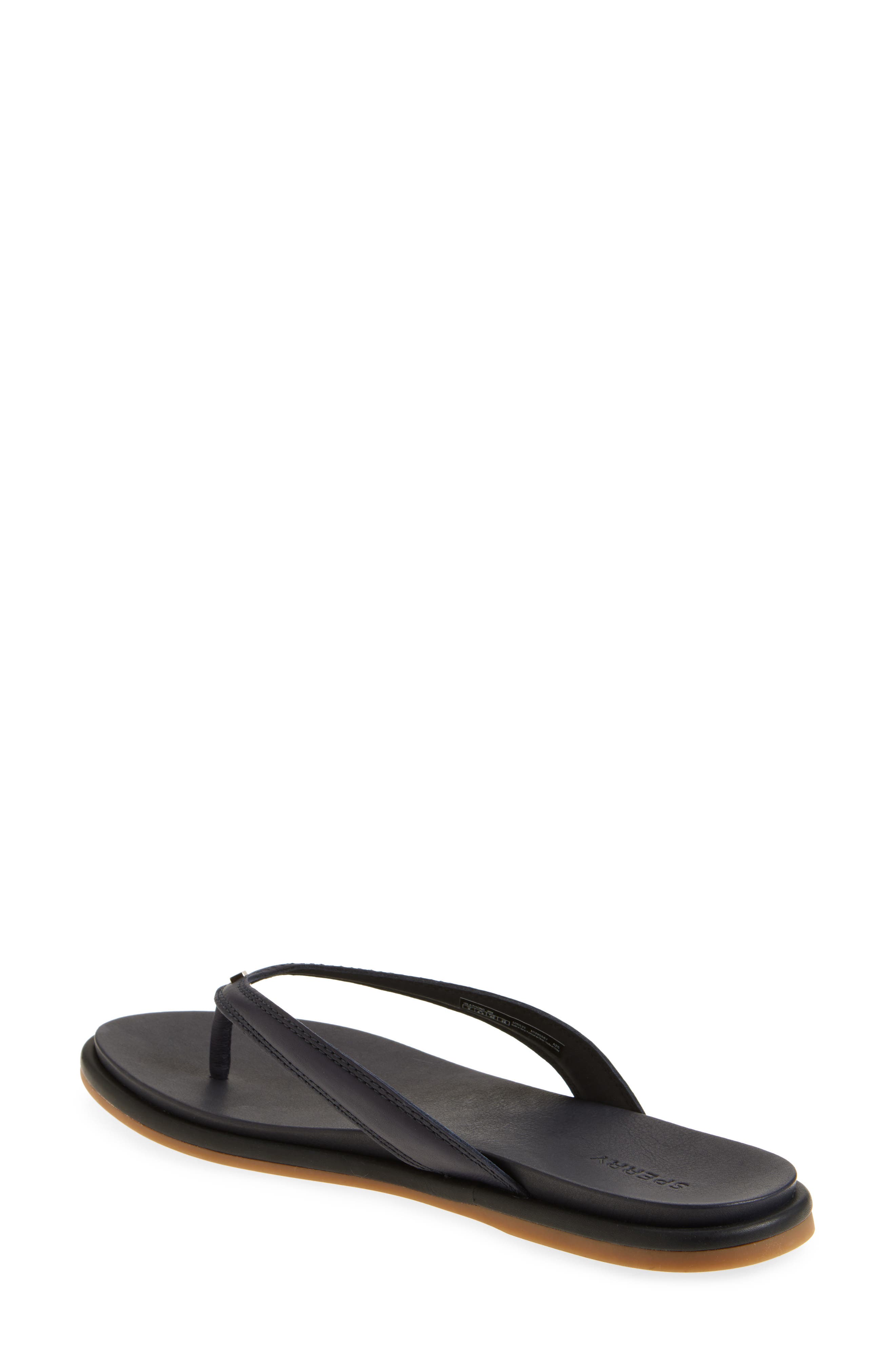 Isla Flip Flop, Alternate, color, PEACOAT LEATHER SMOOTH