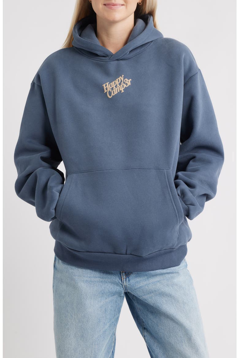 Puff Series Core Logo Cotton Blend Hoodie, Main, color, MIDNIGHT BLUE