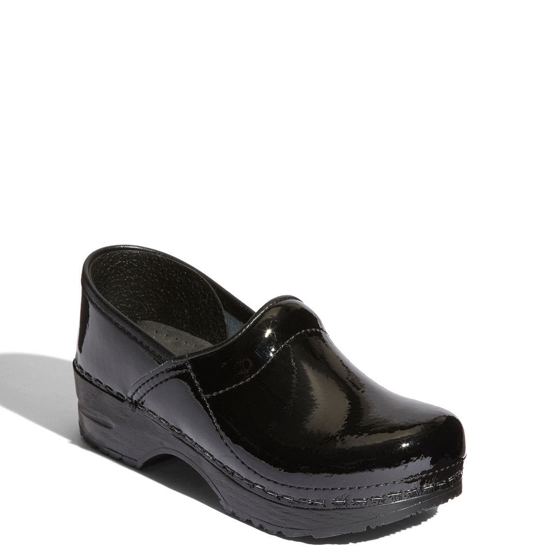 Sanita 'Gitte' Patent Leather Clog, Main, color, 