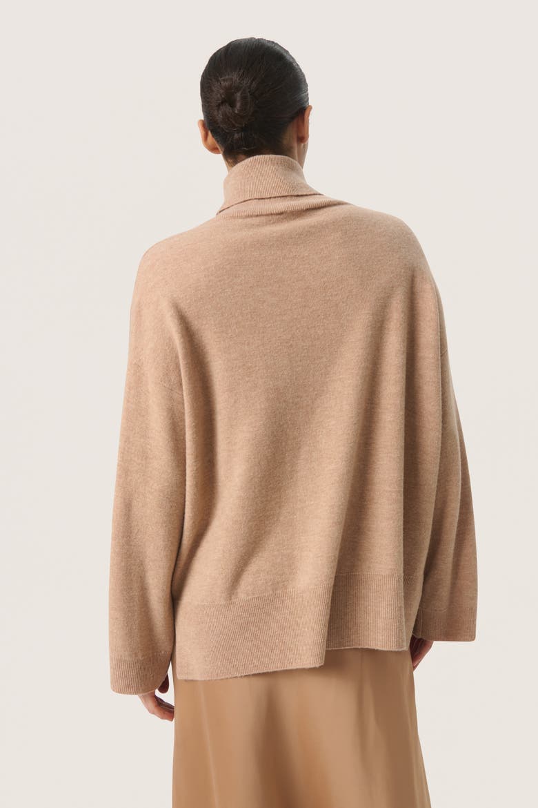 Molina Loose Fit Rollneck Pullover, Alternate, color, Burro Melange