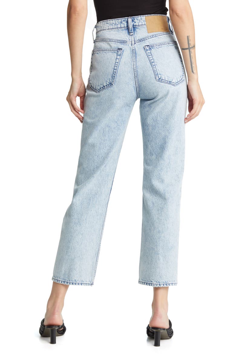 rag & bone Alex High Waist Straight Leg Ankle Jeans, Alternate, color,