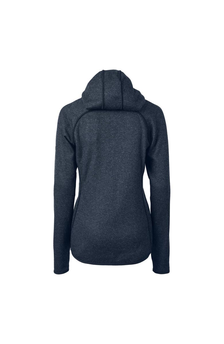 Cutter & Buck Women's Cutter & Buck  Navy Chicago Bears Helmet Logo Mainsail Sweater-Knit Full-Zip Hoodie, Alternate, color, 