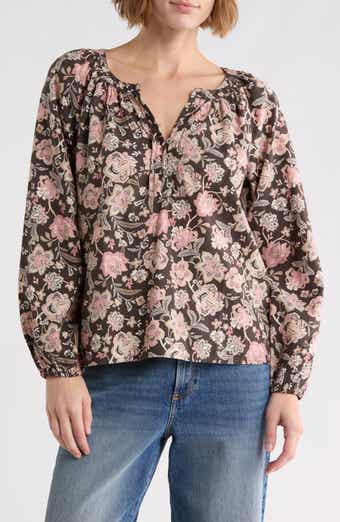 Floral Henley