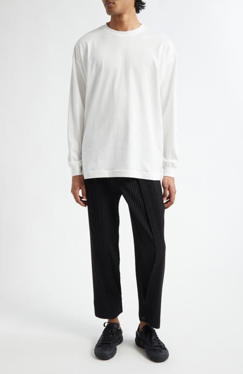 ISSEY MIYAKE HOMME PLISSÉ ISSEY MIYAKE BOTTOMS 1 PLEATED STRAIGHT LEG PANTS