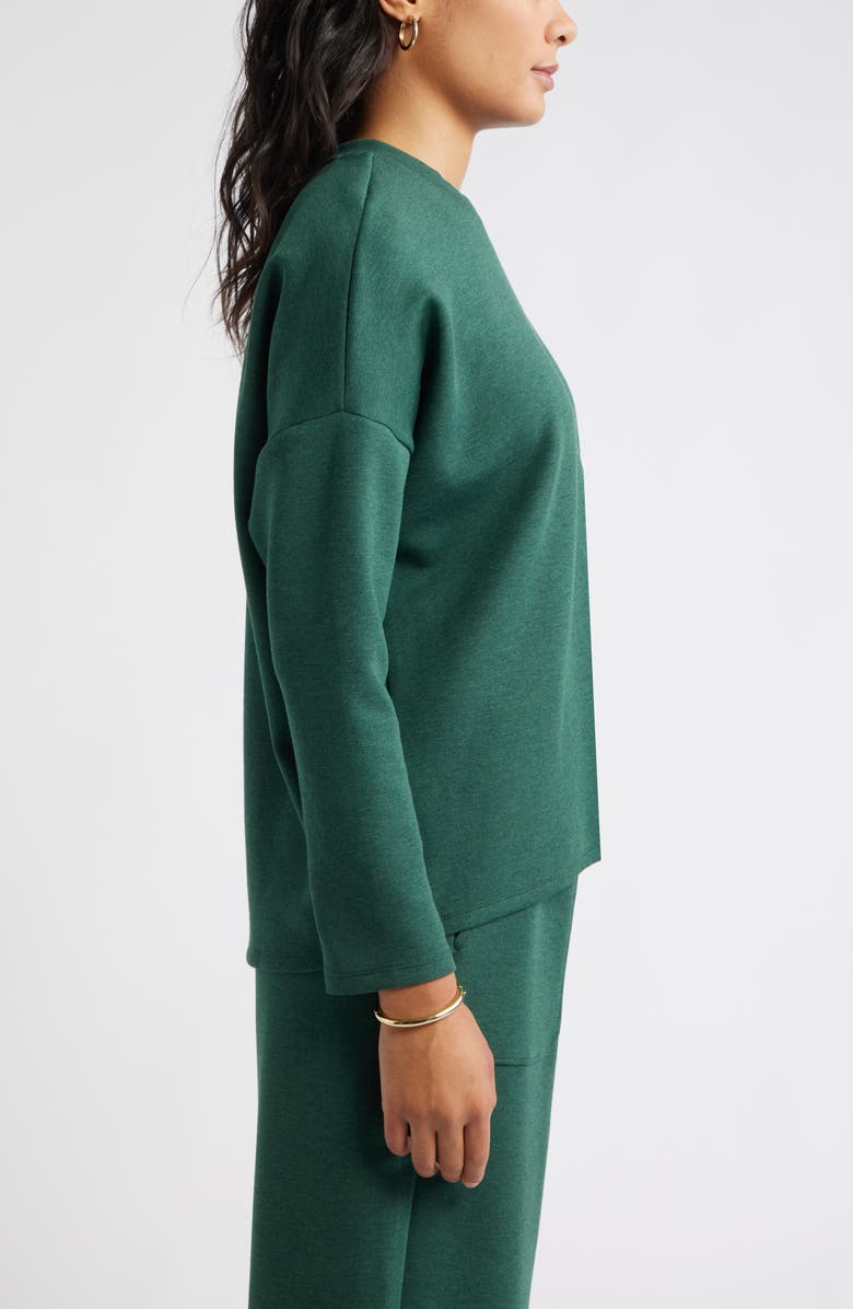 Caslon<sup>®</sup> Soft Touch Sweatshirt, Alternate, color, Green Pinecone