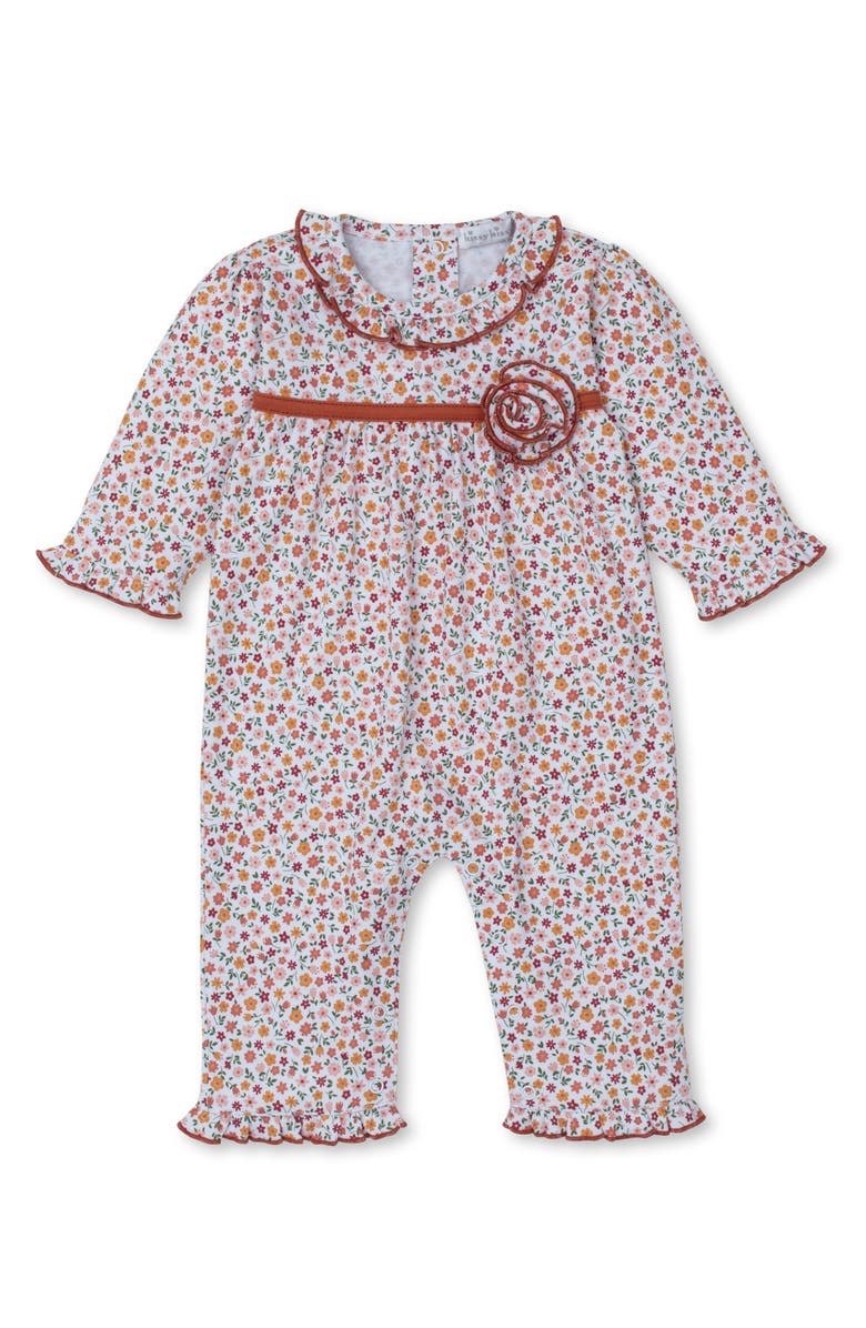 Kissy Kissy Floral Pima Cotton Romper, Main, color, 