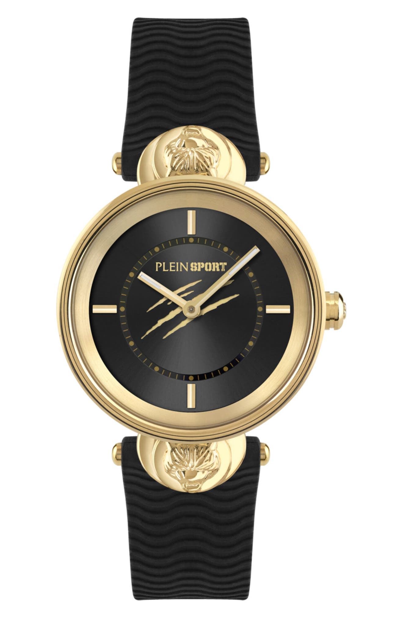 Supernova Three Hand Quartz Silicone Strap Watch, 34mm