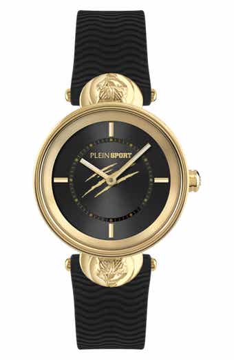 Supernova Three Hand Quartz Silicone Strap Watch, 34mm