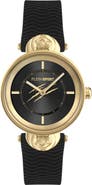 PLEIN SPORT Supernova Three Hand Quartz Silicone Strap Watch, 34mm