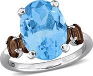 Julianna B. Gemstone Oval 5-Stone Ring Sterling Silver