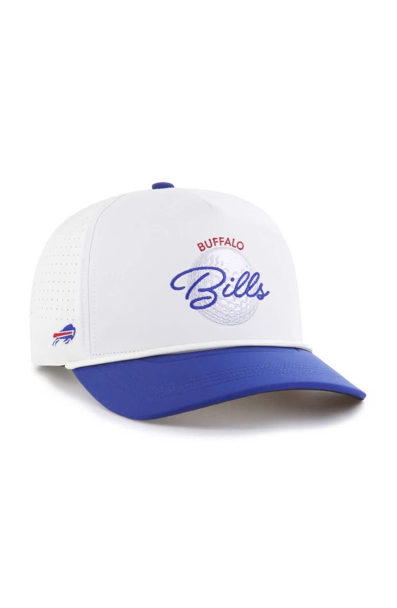 '47 Men's '47 White/Royal Buffalo Bills Gimmie Golf Hitch Rope Adjustable Hat, Main, color, 