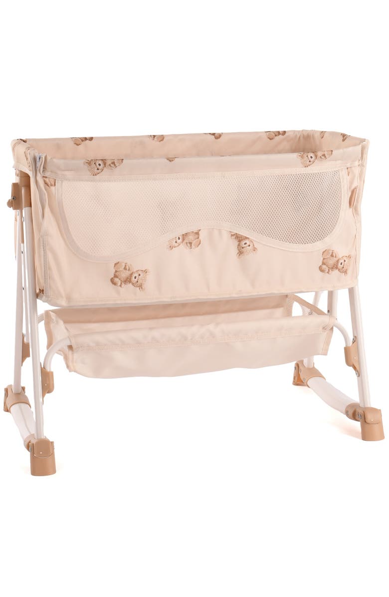 Roma Prams Teddy Doll Bedside Crib, Roleplay Toy, Kids 3+, Main, color, Beige